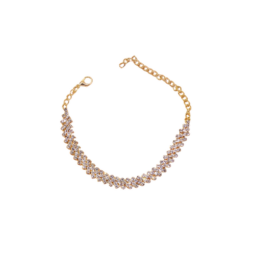 tennis anklet - crystal tennis anklet - rhinestone anklet - sparkly anklet - diamante anklet - gold tone anklet - ankle bracelet - dainty tennis anklet - crystal ankle bracelet - gold sparkle anklet