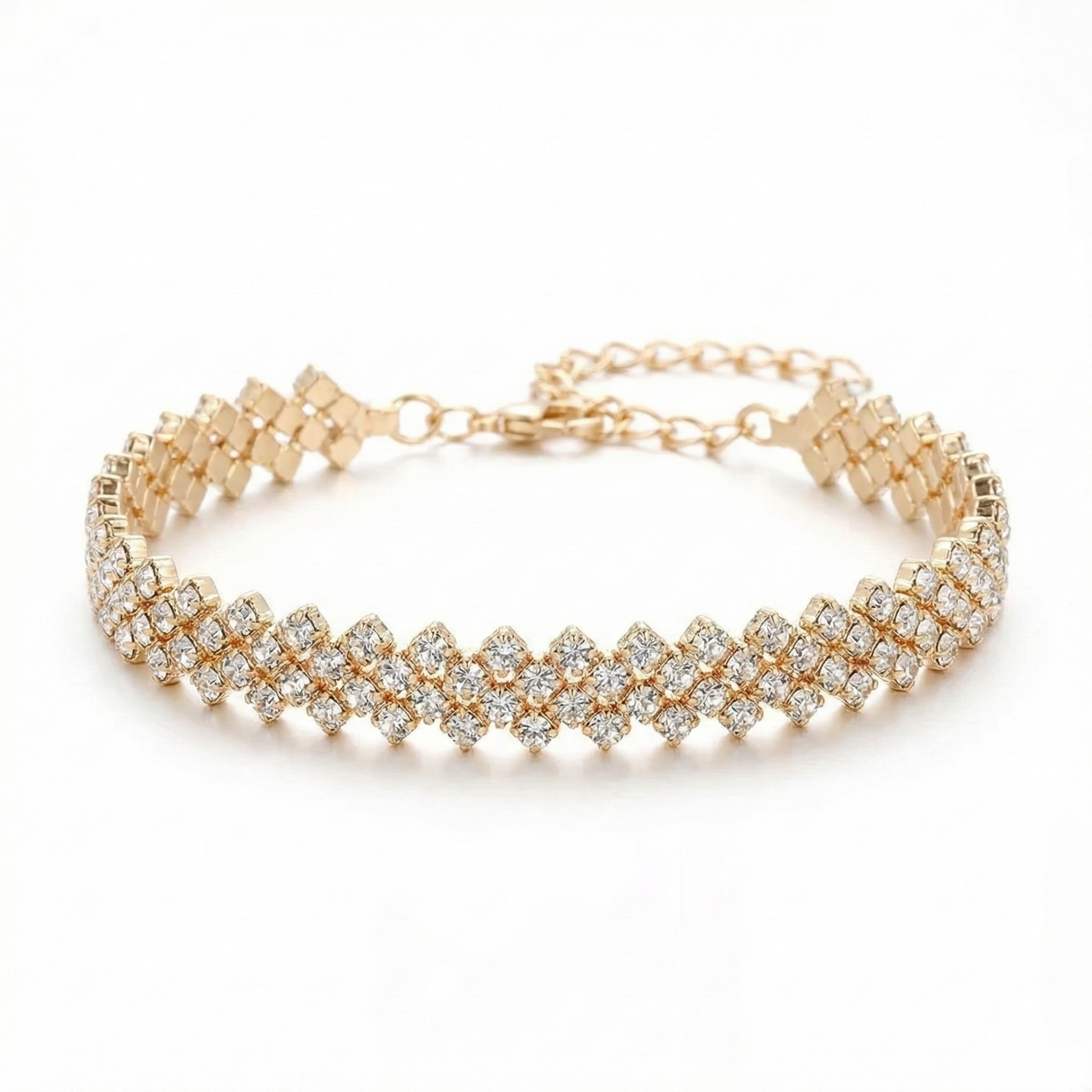 tennis anklet - crystal tennis anklet - rhinestone anklet - sparkly anklet - diamante anklet - gold tone anklet - ankle bracelet - dainty tennis anklet - crystal ankle bracelet - gold sparkle anklet